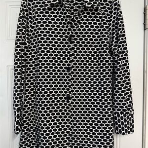Peck & Peck Black and White Dot Top